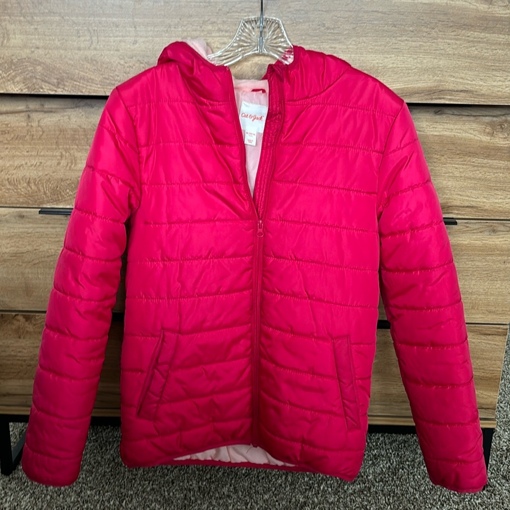 Girl pink jacket for fall and winter